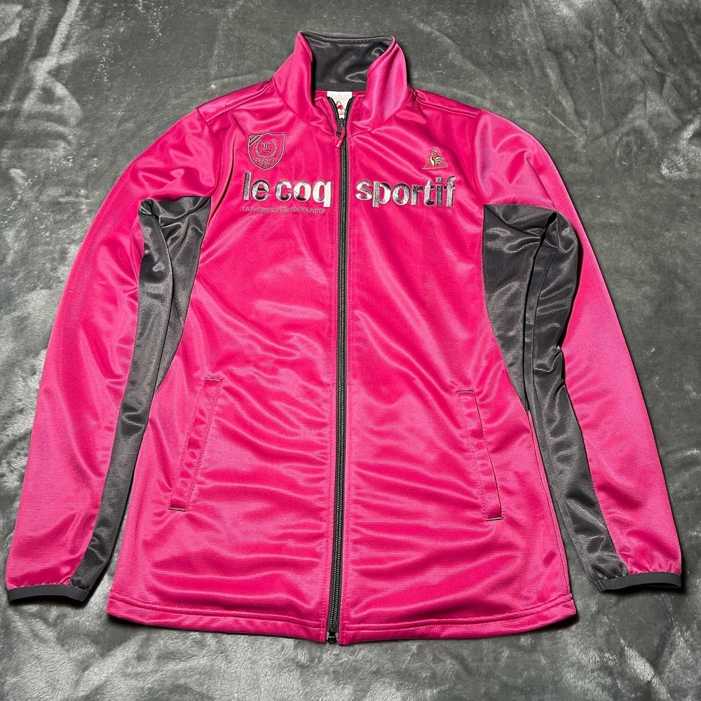 Sport Le Coq‎ Sportif Jacket Size Medium (American Small) Pink Vintage Zip up